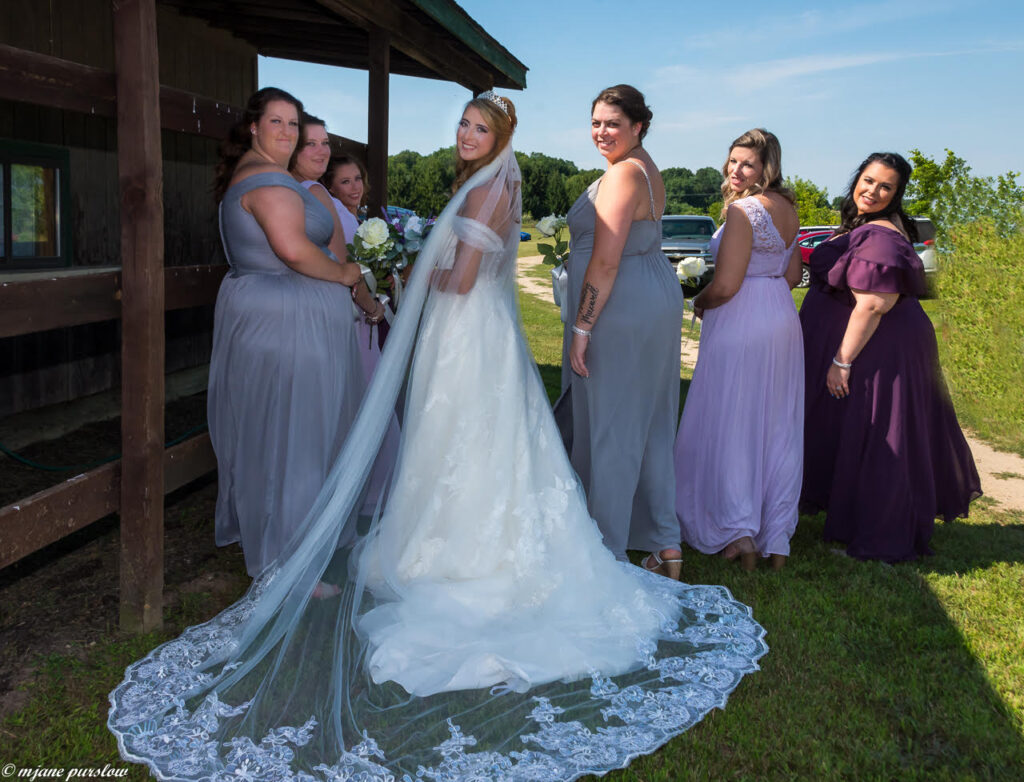 Bridesmaids at Timber Rose Wedding Venue